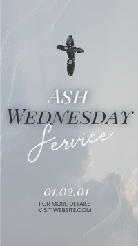 Cloudy Ash Wednesday  Facebook Story