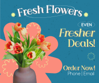 Fresh Flowers Sale Facebook Post