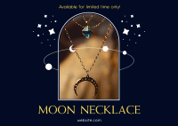Moon Necklace Postcard