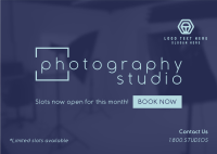 Sleek Photography Studio Postcard