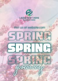 Exclusive Spring Giveaway Flyer