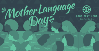 Abstract International Mother Language Day Facebook Ad