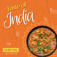 Taste of India Instagram Post