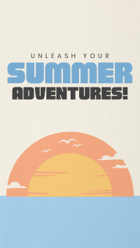 Minimalist Summer Adventure Facebook Story