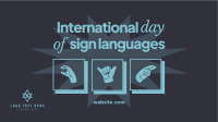 International Day of Sign Languages Facebook Event Cover