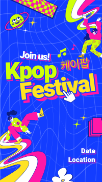 Trendy K-pop Festival Facebook Story