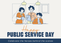 UN Public Service Day Postcard Image Preview