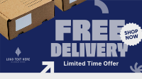 Delivery Shipping Facebook Event Cover Design