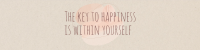 Key to Happiness LinkedIn Banner