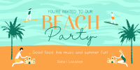 It's a Beachy Party Twitter Post