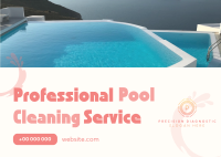 Pool Cleaning Service Postcard