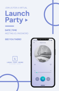 Virtual Launch Party Invitation