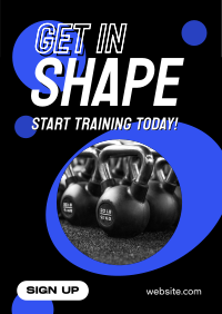 Training Fitness Gym Poster