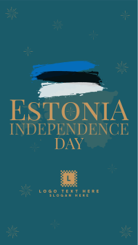 Simple Estonia Independence Day Facebook Story