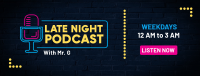Late Night Podcast Facebook Cover
