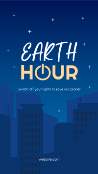 Earth Hour Cityscape Facebook Story