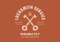 Locksmith Postcard example 3