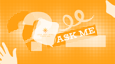 Ask Me Halftone Zoom Background Image Preview