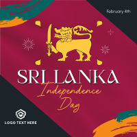 Sri Lanka Independence Instagram Post Design