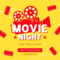 Movie Night Tickets Instagram Post