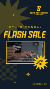 Cyber Flash Sale Whatsapp Story Image Preview