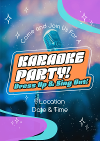 Karaoke Party Star Poster