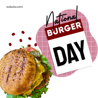 Fun Burger Day Instagram Post