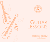 Guitar Lesson Registration Facebook Post