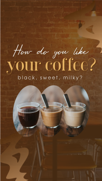 Coffee Flavors Facebook Story