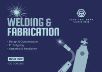 Welding Services Postcard Design