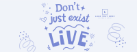 Live Positive Quote Facebook Cover