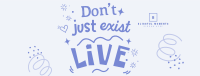 Live Positive Quote Facebook Cover