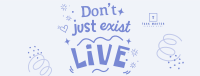 Live Positive Quote Facebook Cover Image Preview