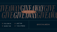 Elegant Minimal Giveaway Facebook Event Cover