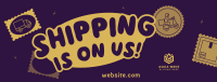 Quirky Free Shipping Facebook Cover Image Preview