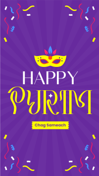 Burst Purim Festival Facebook Story