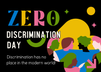 Zero Discrimination Diversity Postcard