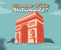 Arc de Triomphe Facebook Post