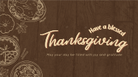 Blessed Thanksgiving Video Design