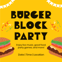 Burger Block Party Linkedin Post