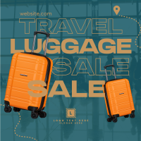 Travel Luggage Sale Instagram Post