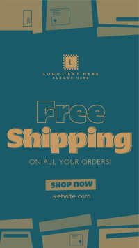 Free Shipping Boxes Instagram Reel Image Preview