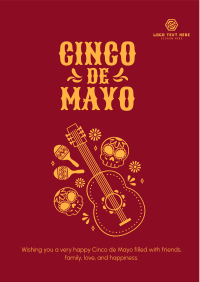 Bright and Colorful Cinco De Mayo Flyer