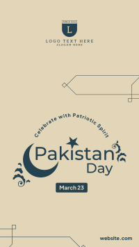 Pakistan Day Ornaments Facebook Story