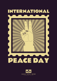 Peace Day Stamp Poster