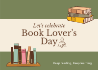 Book Lovers Celebration Postcard