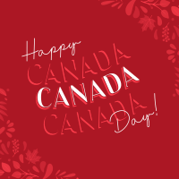 Floral Canada Day Linkedin Post