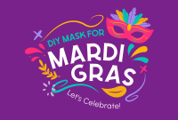 Mardi Gras Mask Pinterest Cover