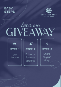 Elegant Giveaway Steps Flyer