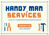 Handyman Services Postcard